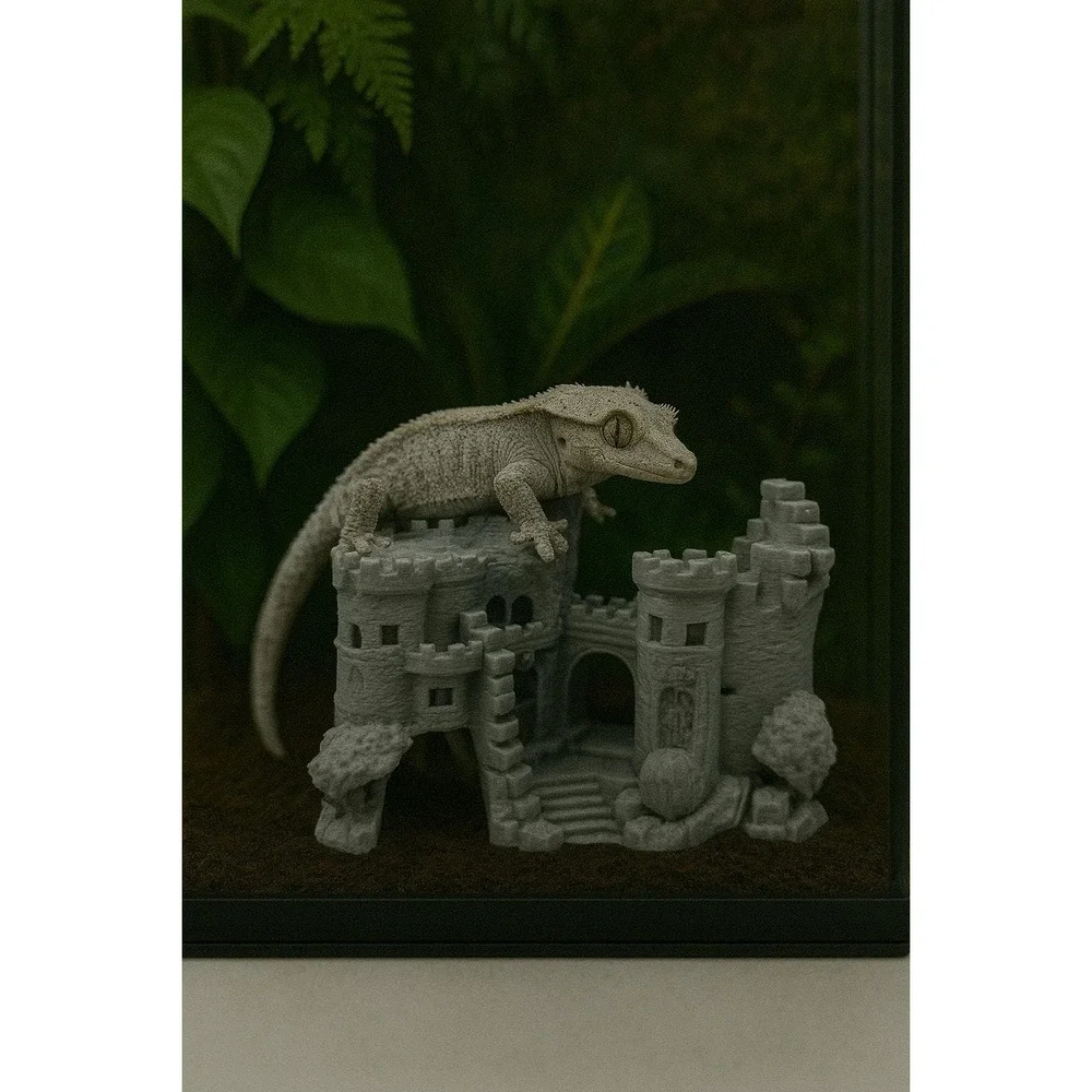 The‎ Fallen Fortress Hide and Climb Reptile Decor